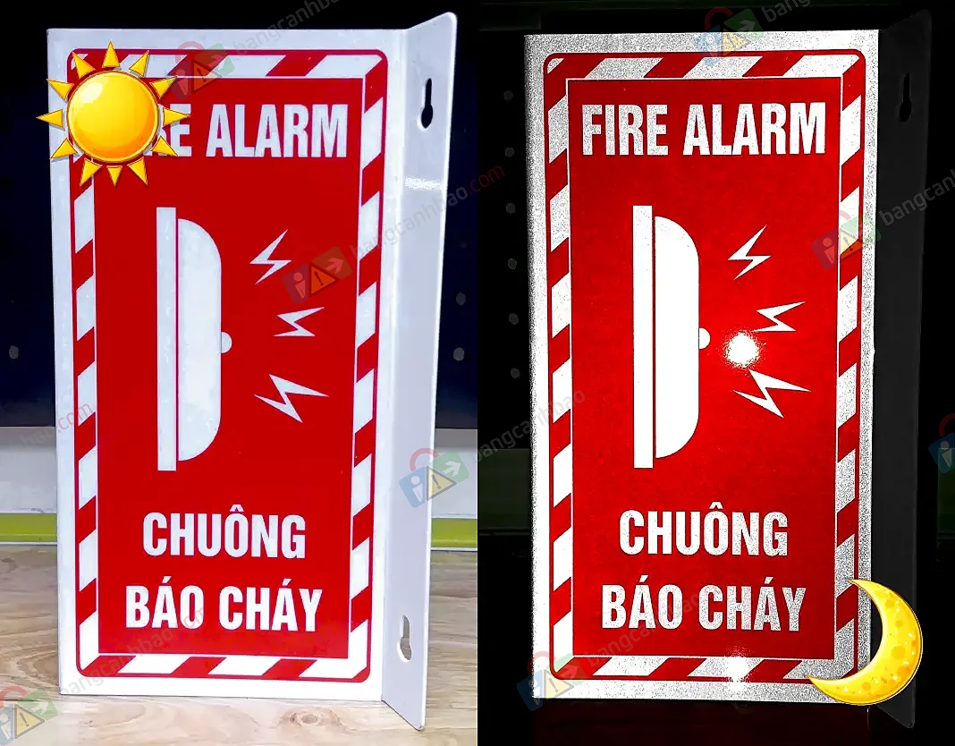 Bảng Tam Giác Chuông Báo Cháy Phản Quang
